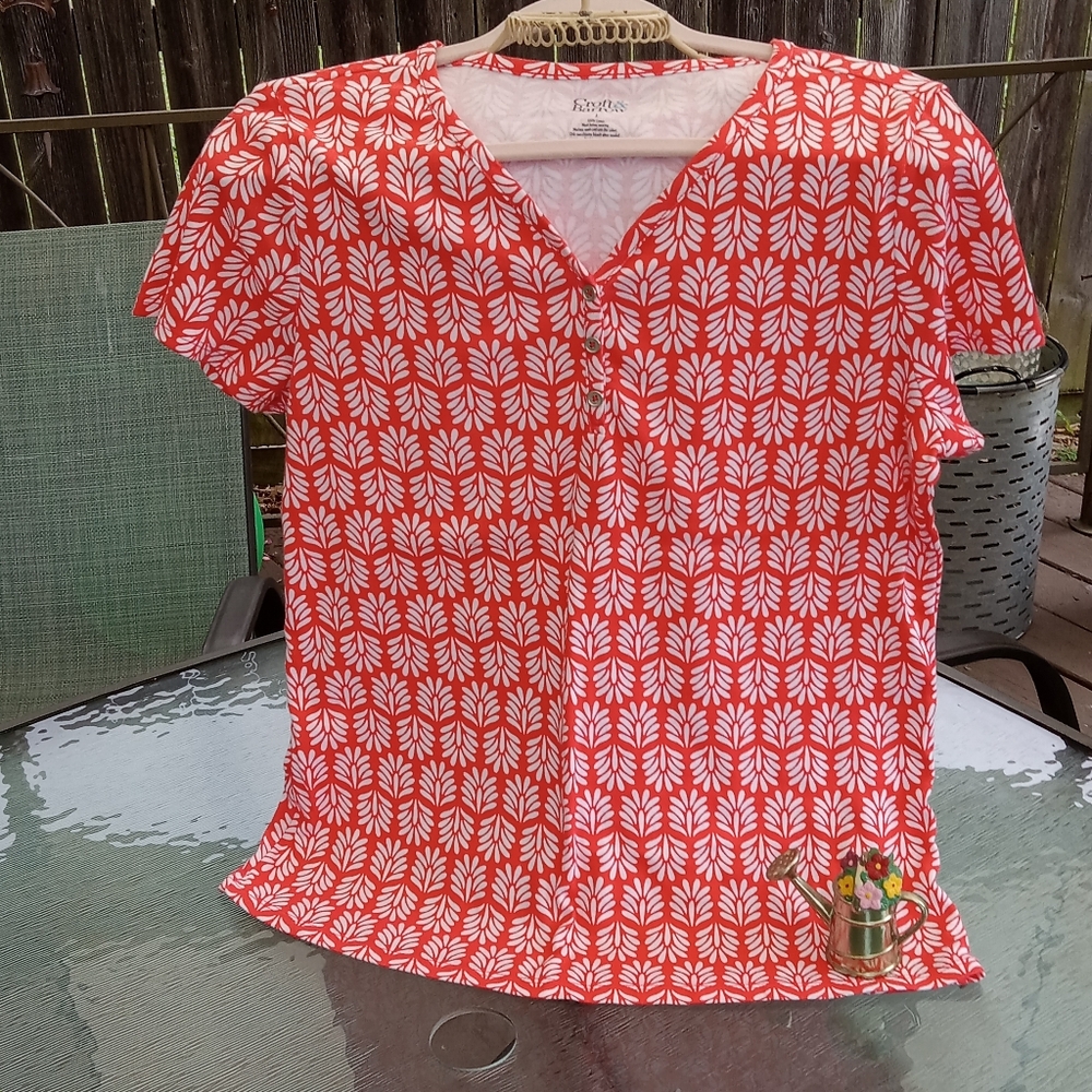 NWOT Croft and Barrow Henley Top, L